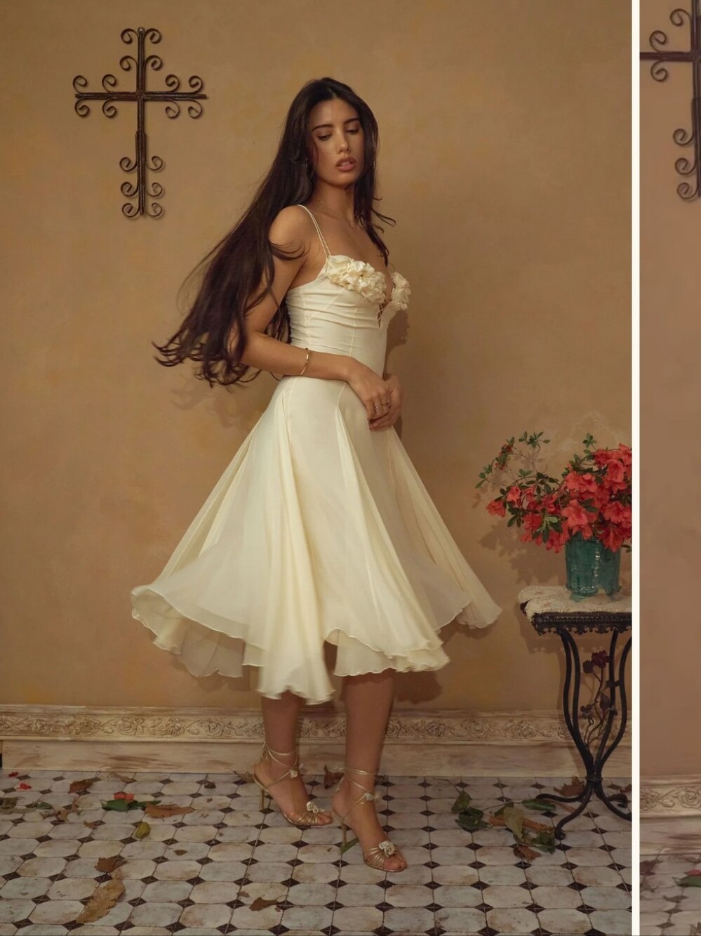 Mirror Palais Valentina Dress in Butter- M - Picture 2 of 16